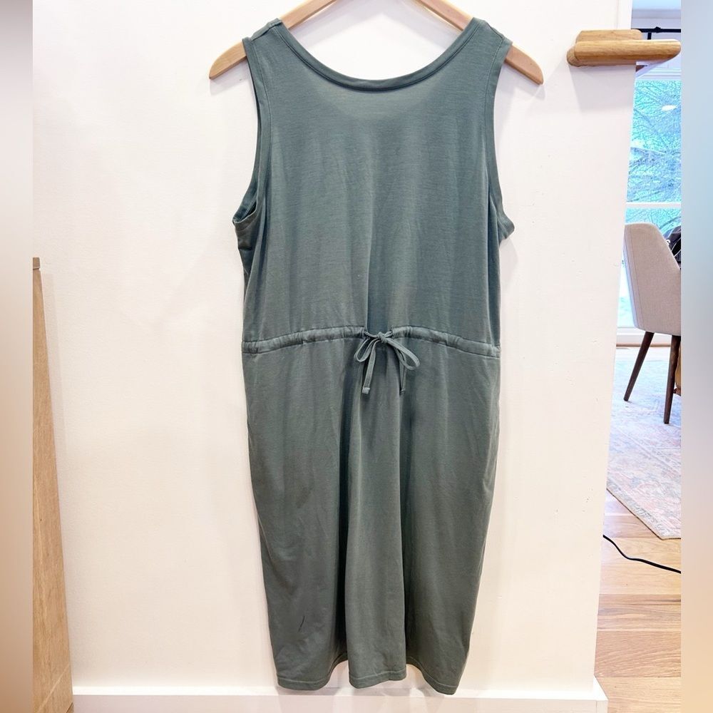 Columbia Sage Green Drawstring Casual Sundress